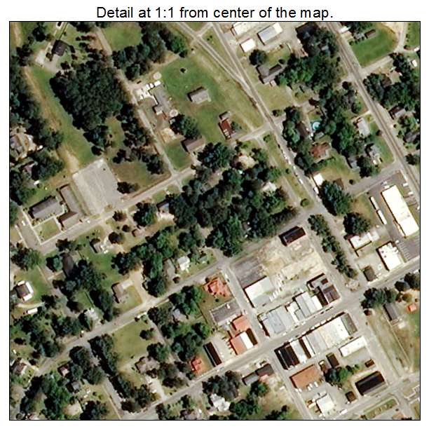 Roseboro, North Carolina aerial imagery detail
