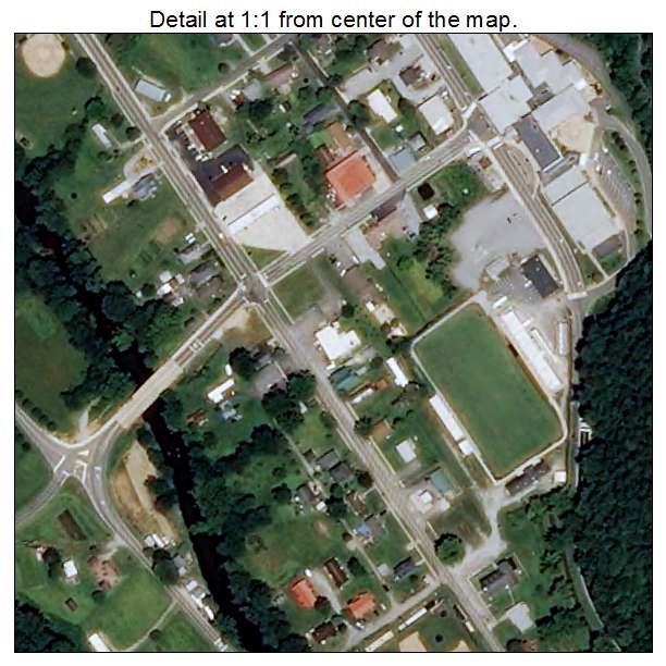 Rosman, North Carolina aerial imagery detail