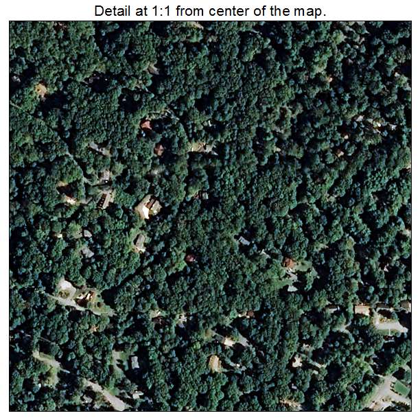 Royal Pines, North Carolina aerial imagery detail