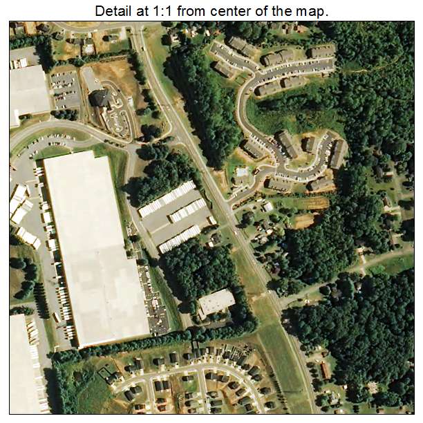 Rural Hall, North Carolina aerial imagery detail