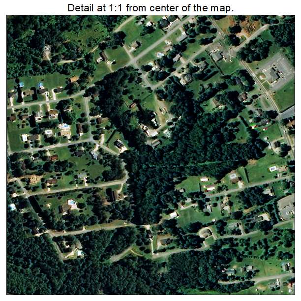 Rutherford College, North Carolina aerial imagery detail