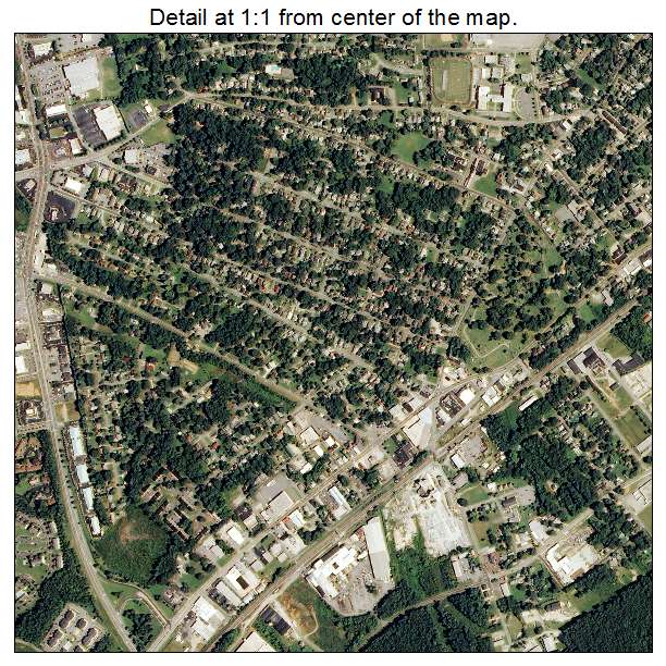 Salisbury, North Carolina aerial imagery detail