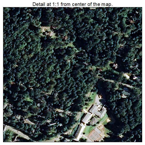 Saluda, North Carolina aerial imagery detail