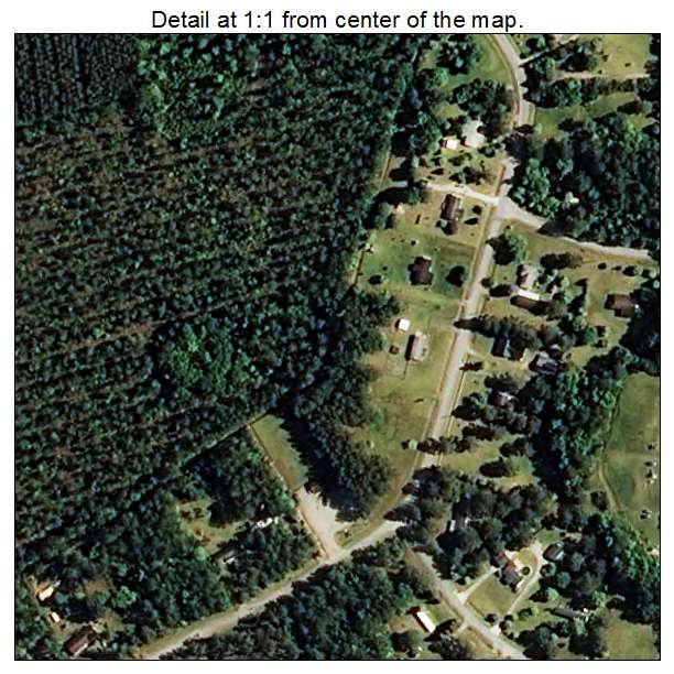 Sandy Creek, North Carolina aerial imagery detail
