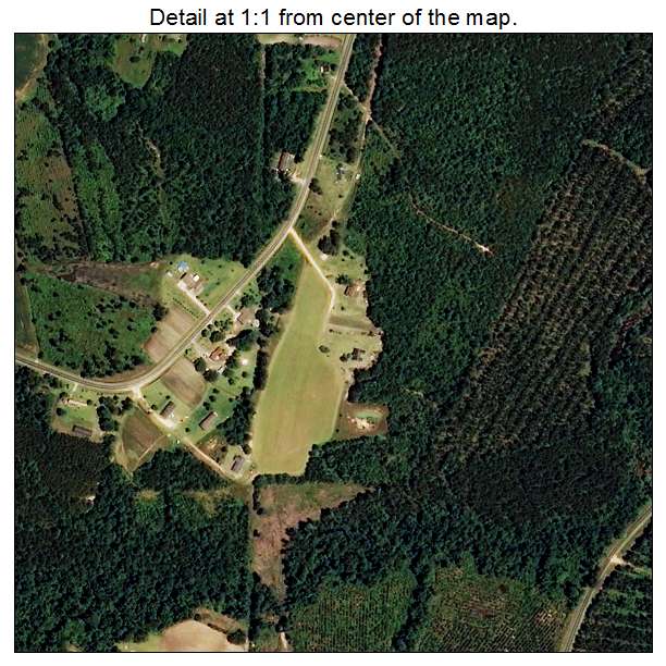 Sandyfield, North Carolina aerial imagery detail