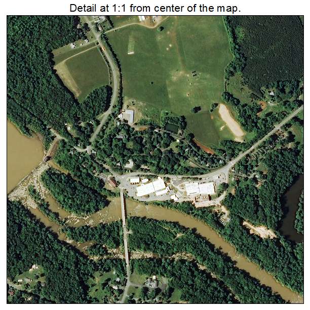 Saxapahaw, North Carolina aerial imagery detail
