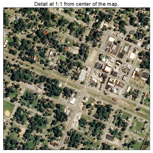 Selma, North Carolina aerial imagery detail