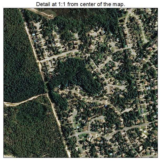 Silver Lake, North Carolina aerial imagery detail