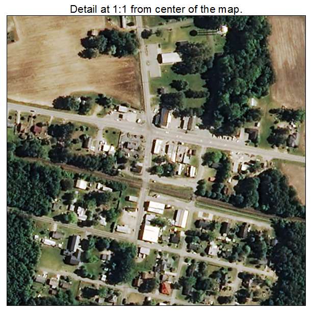 Sims, North Carolina aerial imagery detail