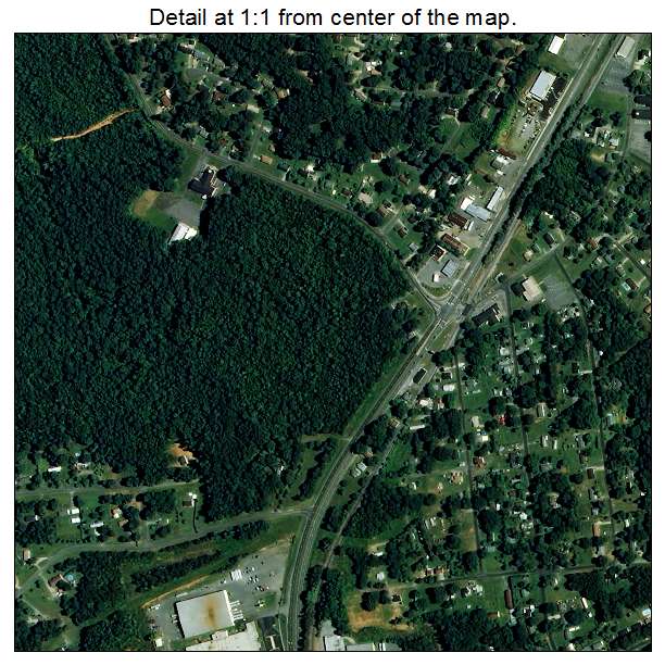 South Gastonia, North Carolina aerial imagery detail
