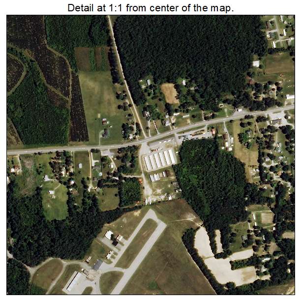 South Rosemary, North Carolina aerial imagery detail