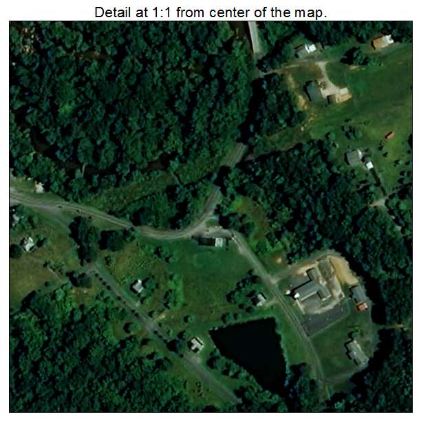 Spencer Mountain, North Carolina aerial imagery detail