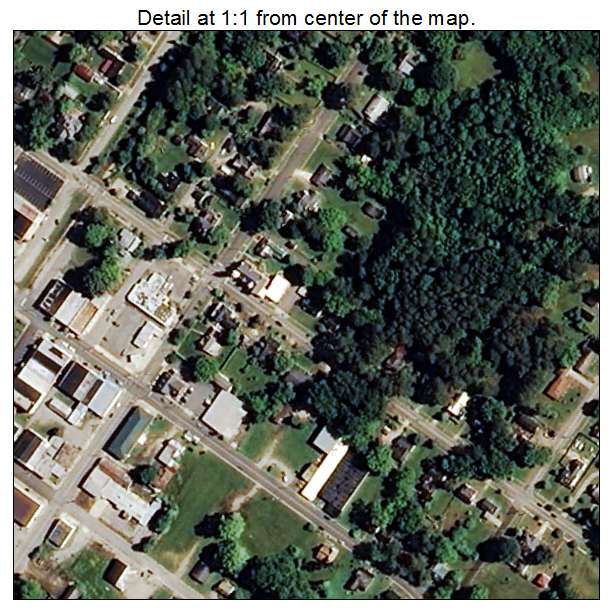 Spring Hope, North Carolina aerial imagery detail