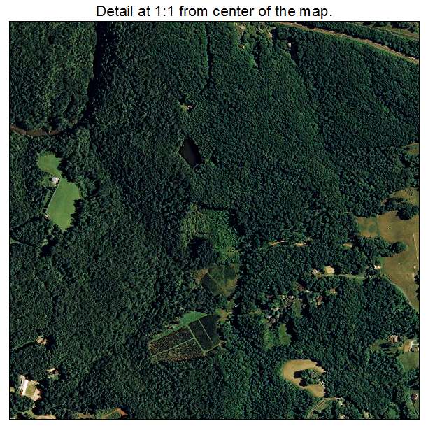 Spruce Pine, North Carolina aerial imagery detail