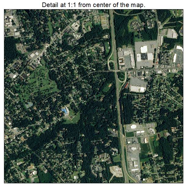 Statesville, North Carolina aerial imagery detail