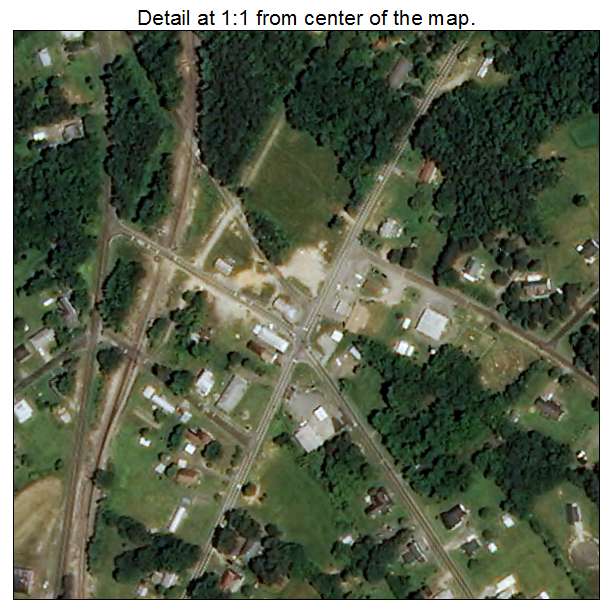 Stem, North Carolina aerial imagery detail
