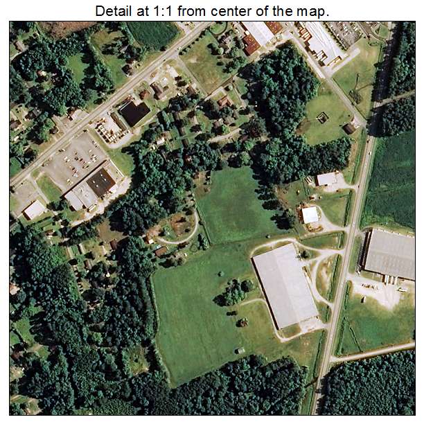 Tabor City, North Carolina aerial imagery detail