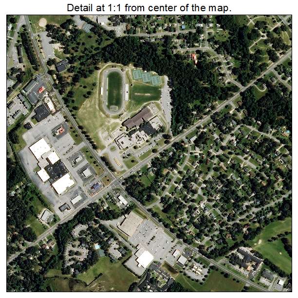 Tarboro, North Carolina aerial imagery detail