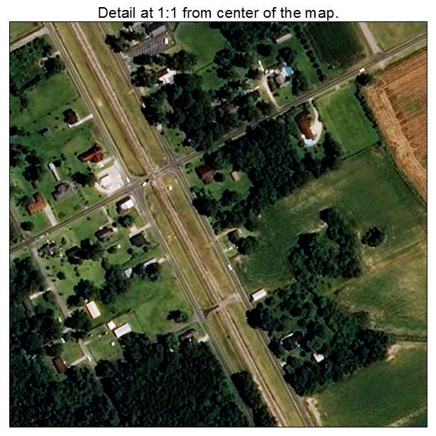 Teachey, North Carolina aerial imagery detail