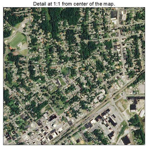 Thomasville, North Carolina aerial imagery detail