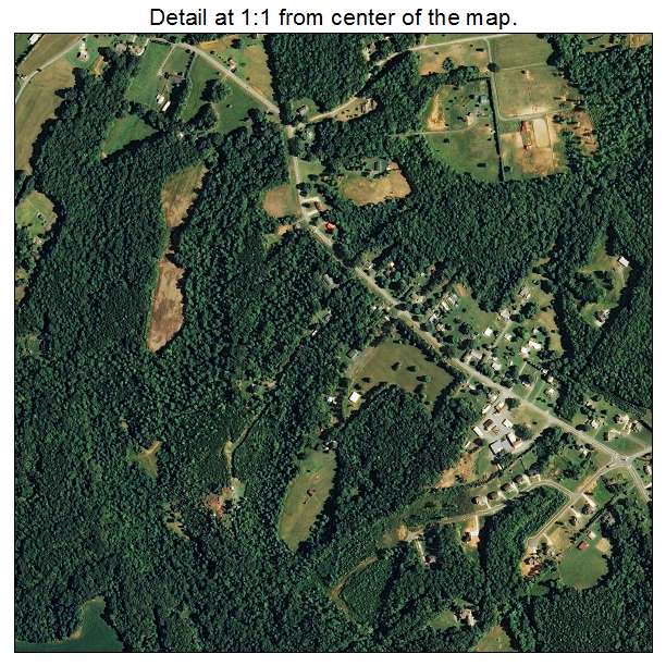 Tobaccoville, North Carolina aerial imagery detail