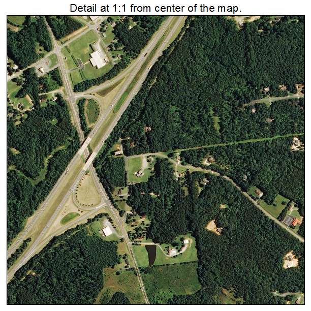Trinity, North Carolina aerial imagery detail