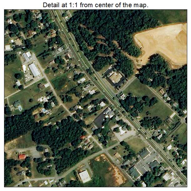 Aerial Photography Map of Troutman, NC North Carolina