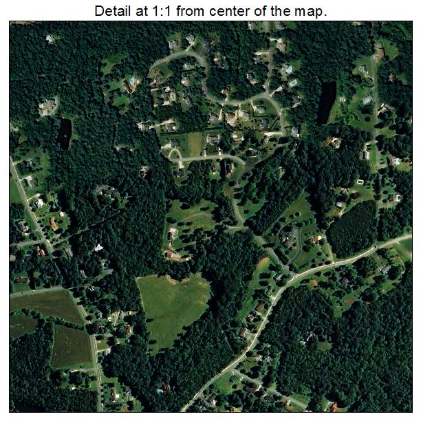 Valdese, North Carolina aerial imagery detail