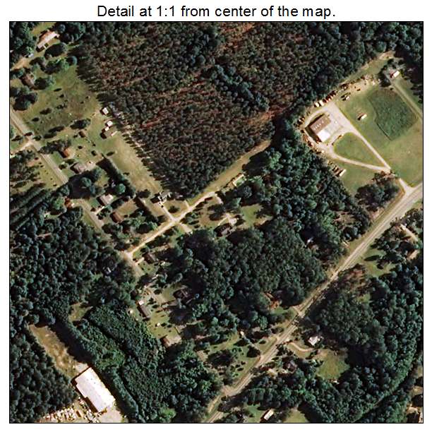Vander, North Carolina aerial imagery detail