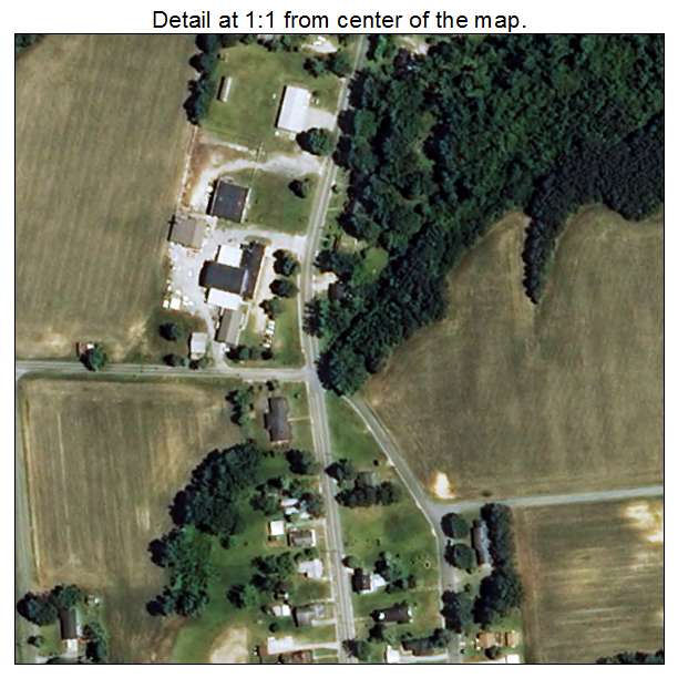 Walstonburg, North Carolina aerial imagery detail