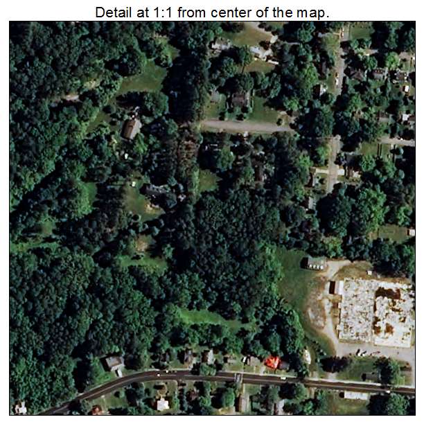 Warrenton, North Carolina aerial imagery detail