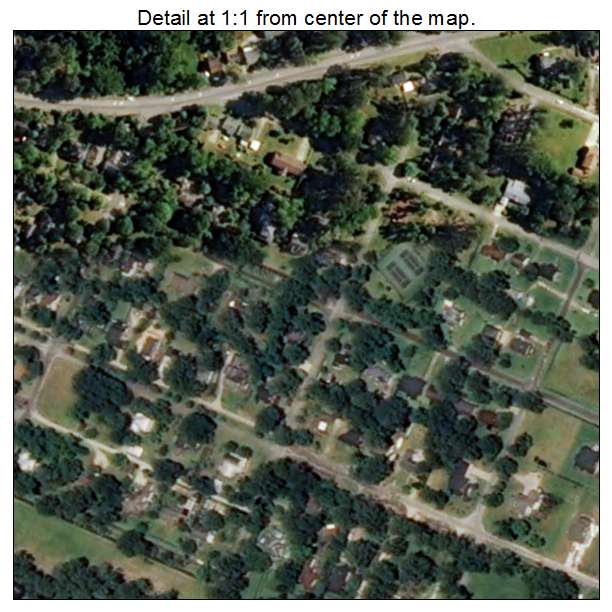 Washington Park, North Carolina aerial imagery detail
