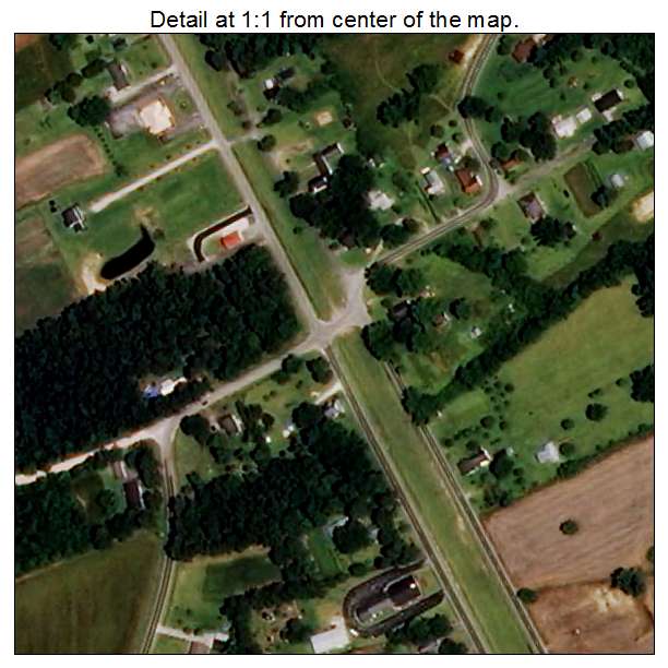Watha, North Carolina aerial imagery detail
