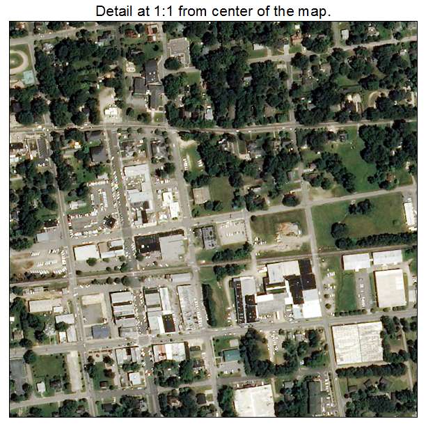 Wendell, North Carolina aerial imagery detail