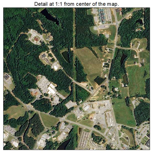 Wentworth, North Carolina aerial imagery detail