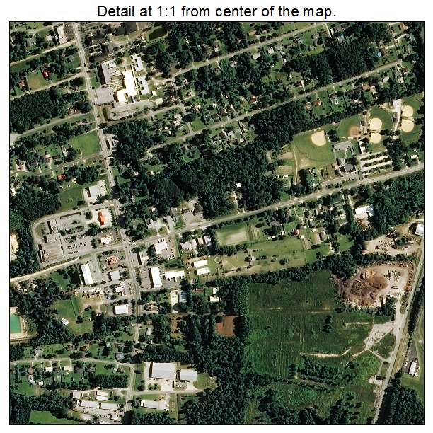 Wrightsboro, North Carolina aerial imagery detail