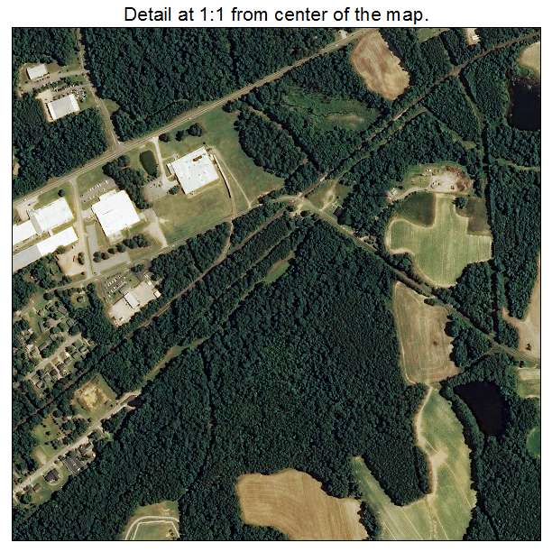 Zebulon, North Carolina aerial imagery detail