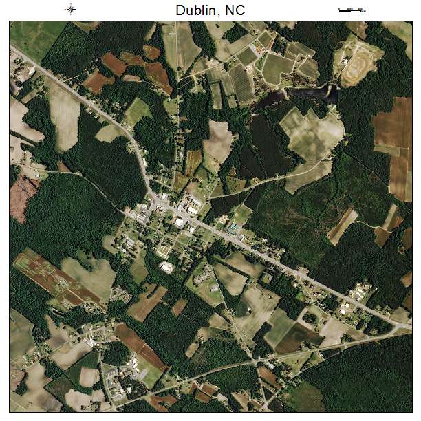 Dublin, NC air photo map