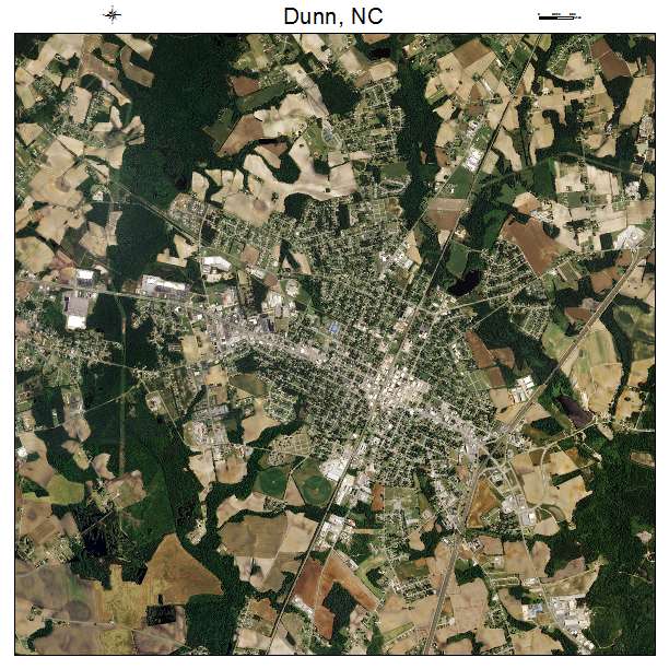 Dunn, NC air photo map