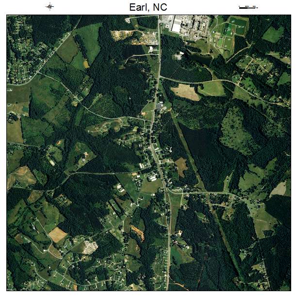 Earl, NC air photo map