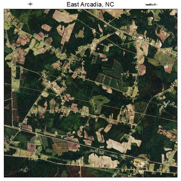 East Arcadia, NC air photo map