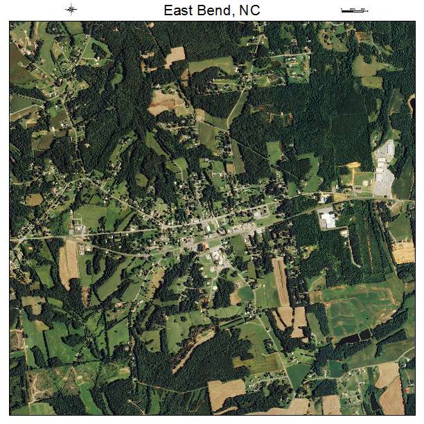 East Bend, NC air photo map