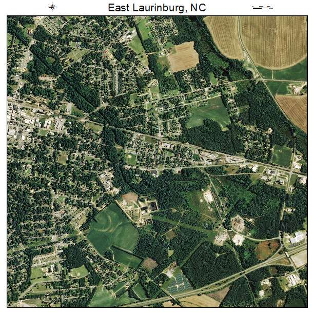 East Laurinburg, NC air photo map