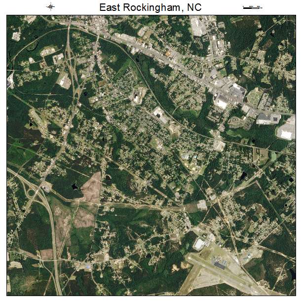East Rockingham, NC air photo map