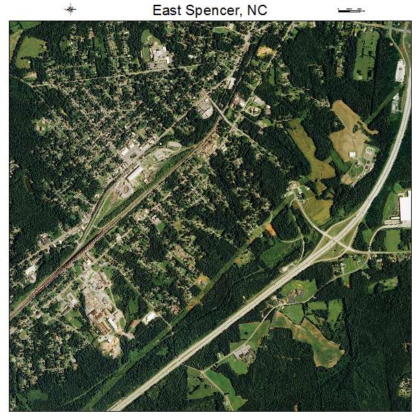 East Spencer, NC air photo map