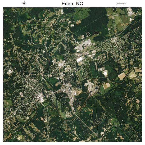 Eden, NC air photo map