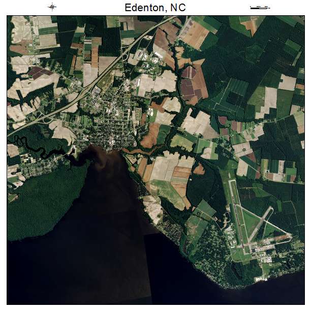 Edenton, NC air photo map
