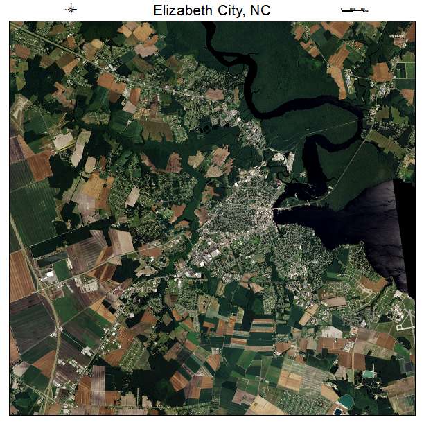 Elizabeth City, NC air photo map