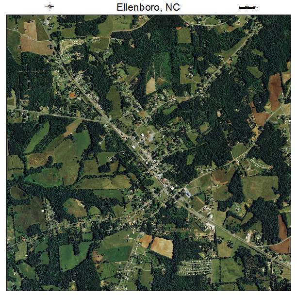 Ellenboro, NC air photo map