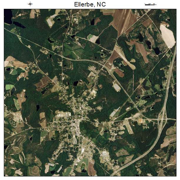 Ellerbe, NC air photo map